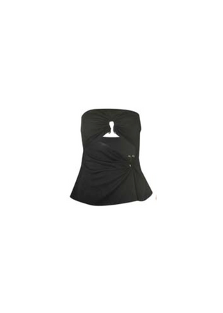 Kiara strapless top with cut-out detail and silver hardware