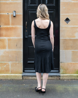 Sammy A-line dress with rib detail