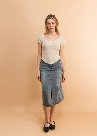 Alba Shirring Top | Anydais.com Fashion