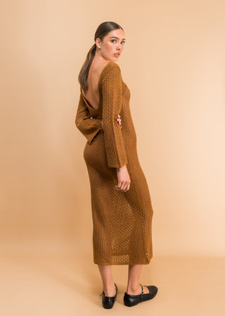 Serena crochet long dress