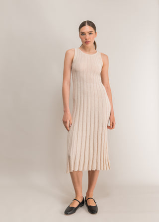 Vanessa ribbed midi dress