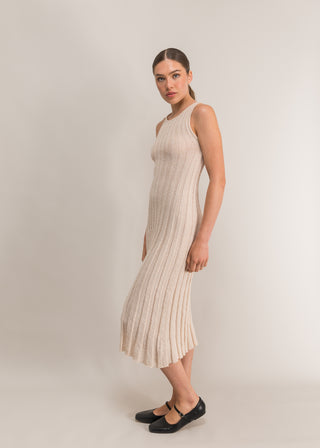 Vanessa ribbed midi dress
