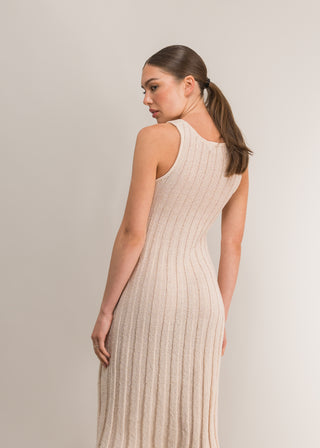 Vanessa ribbed midi dress