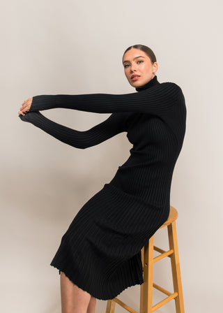 Blair ribbed midi dress