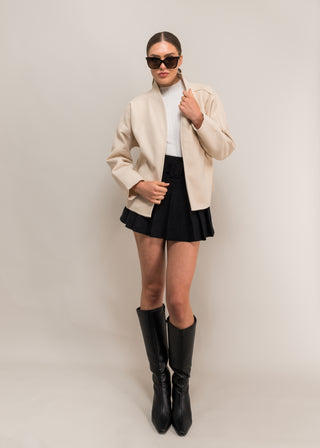 Cornelia woolen roll neck jacket