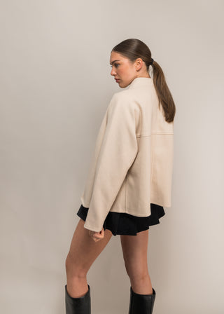 Cornelia woolen roll neck jacket