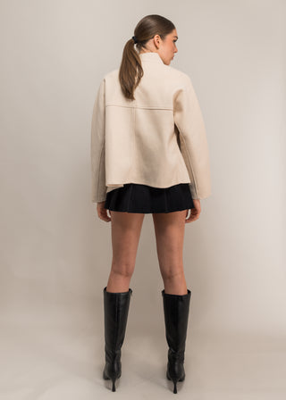 Cornelia woolen roll neck jacket