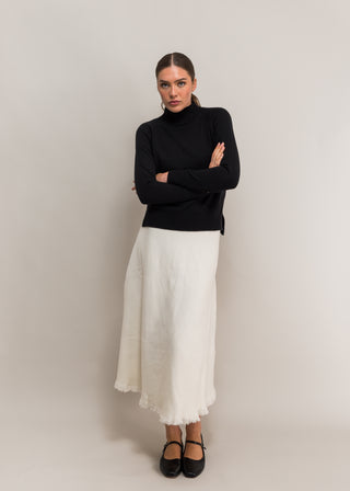 Cloud mist midi skirt
