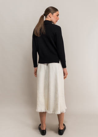 Cloud mist midi skirt