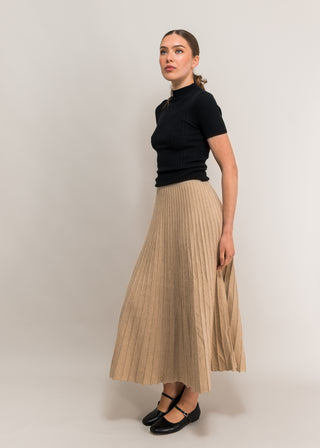Camilla pleated maxi skirt