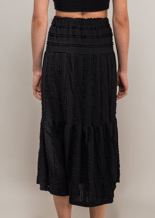 Isla long flared skirt